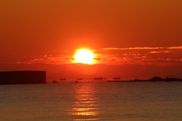 Naklejka premium 初日の出