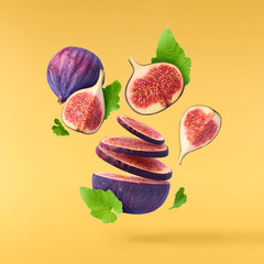 Fresh juice ripe fig
