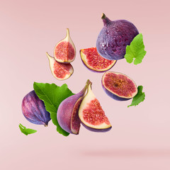 Fresh juice ripe fig