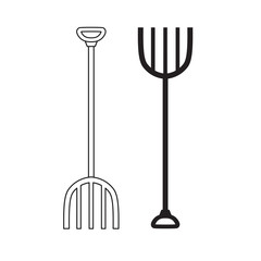 pitchfork icon- vector illustration