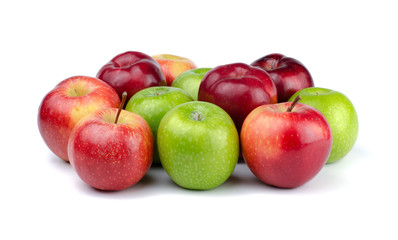 Fresh Apples isolated on white background.