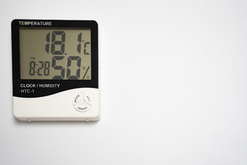 humidity meter isolated in white