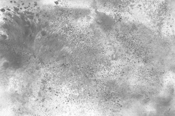 Gray acrylic background on white paper. Paint leaks and ombre effects.  © Nastia