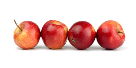 Fresh Apples isolated on white background.