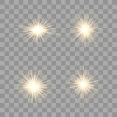 Gold glow light effect.