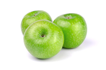 Fresh Apples isolated on white background.