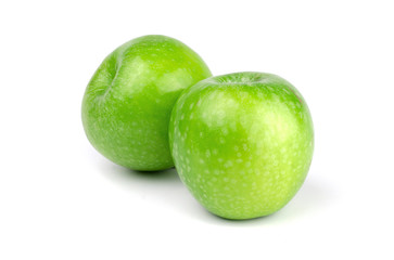 Fresh Apples isolated on white background.