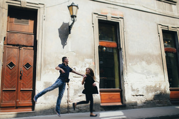 Lovely portrait of a young couple.