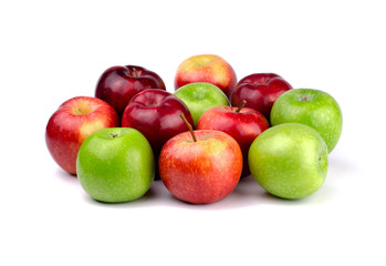 Fresh Apples isolated on white background.