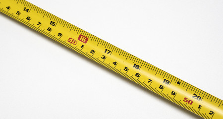 Roll ruler measuring tape isolated in white background, good quality