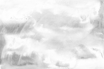 Gray acrylic background on white paper. Paint leaks and ombre effects.  © Nastia