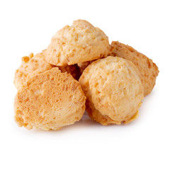 Delicious Coconut cookies isolated over a white background