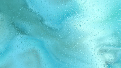 Turquoise Water Drops Background