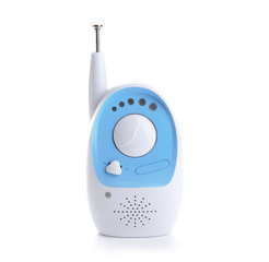 Modern baby monitor on white background