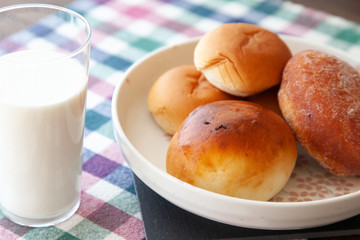 アンパンと牛乳