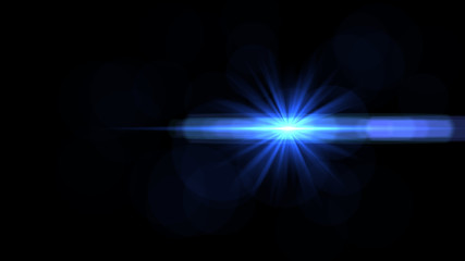 blue lens flare