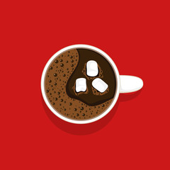 Cup of Coffee with Marshmallow