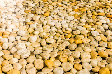 pebbles in the water