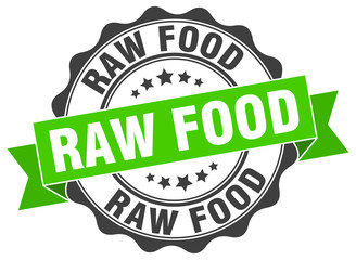 raw food stamp. sign. seal