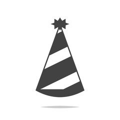 Birthday hat icon vector