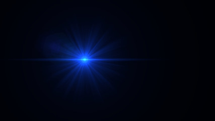 blue lens flare