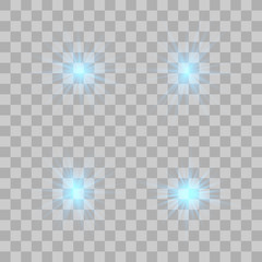 Glow light effect. Christmas flash