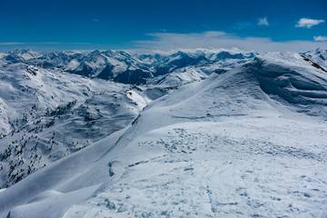 Fototapeta na wymiar Skitour Gilfert Bergpanorama Schneelandschaft
