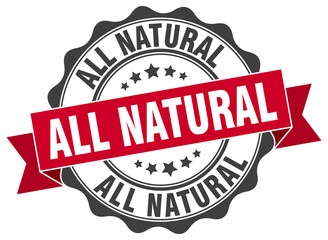 all natural stamp. sign. seal