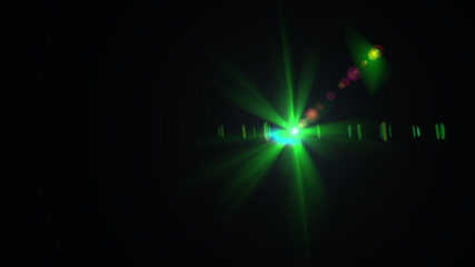 green lens flare