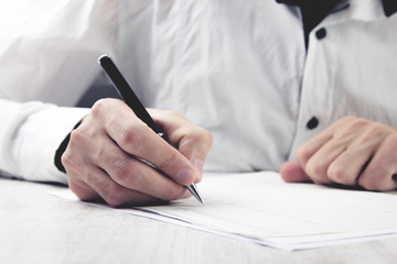 business concept documents on the desktop