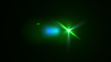green lens flare