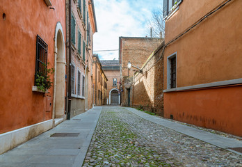 Fototapeta na wymiar Street in Milan, Italy