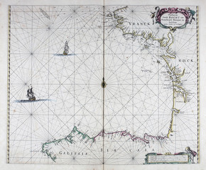 Ancient navigation map.