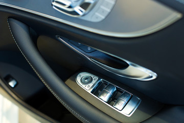 Fototapeta na wymiar Luxury of car Interior. New car