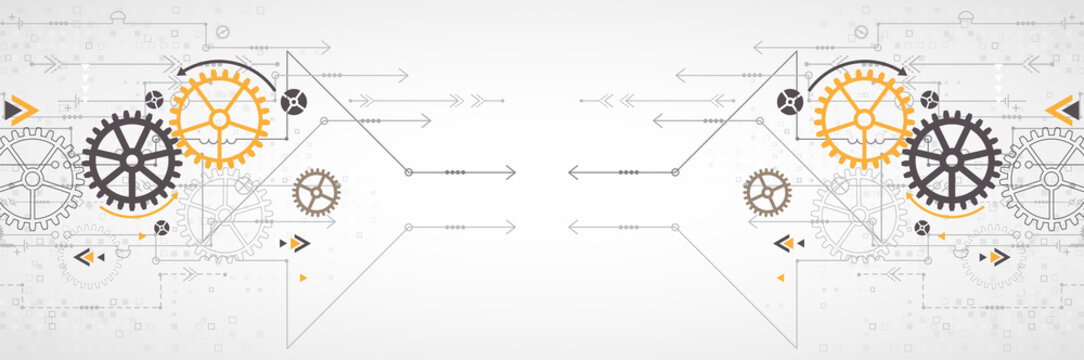 Vector illustration, Hi-tech digital technology and engineering theme