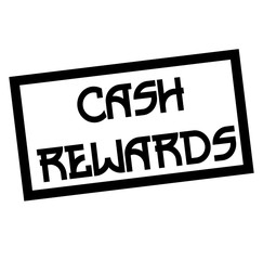 CASH REWARDS stamp on white