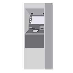 Cash machine flat illustration