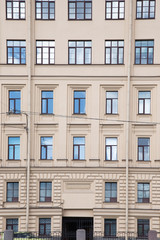 Fototapeta premium windows and details on an exterior of the building.