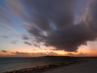 Langzeitbelichtung am Strand