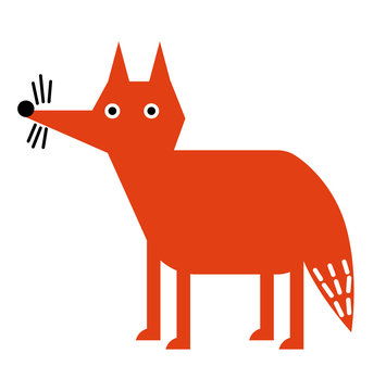 Fox flat illustration