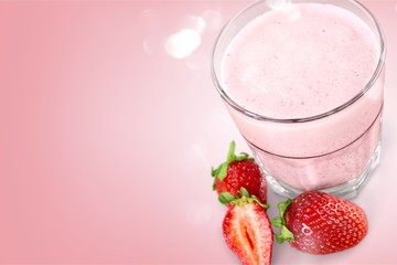 Fruit Smoothie Isolated on a White Background