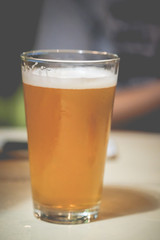 One glass of beer