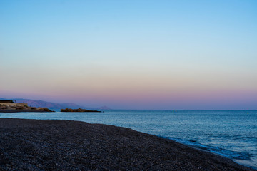 Obraz premium Sunrise on Crete, Greece
