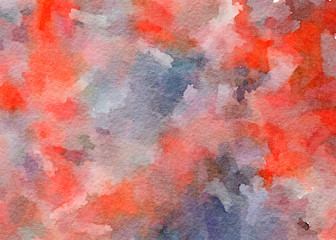 beautiful emotional paint-like illustration abstract background with watercolor texture