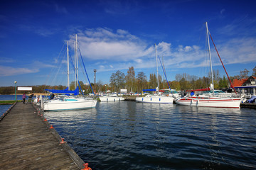 Obraz premium Masuria-spring in Giżycko in Poland