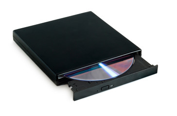 DVD drive with disc