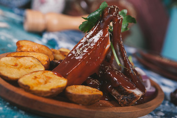 delicious meat on the table