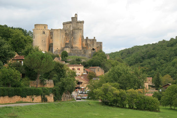 Fototapeta na wymiar medieval castle (bonaguil) in france