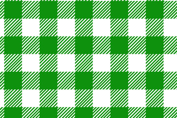 Green horizontal Gingham pattern. Texture from rhombus/squares for - plaid, tablecloths, clothes, shirts, dresses, paper, bedding, blankets, quilts and other textile products