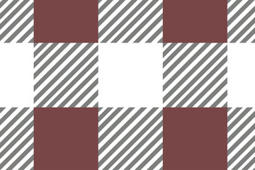 Red diagonal Gingham pattern. Texture from rhombus/squares for - plaid, tablecloths, clothes, shirts, dresses, paper, bedding, blankets, quilts and other textile products. Vector illustration.